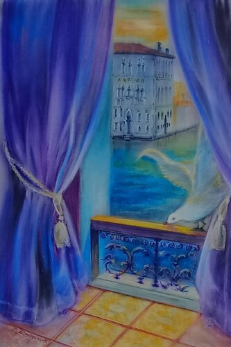 Le Vol Blanc by Davide Rodoquino, Painting for Sale on Select