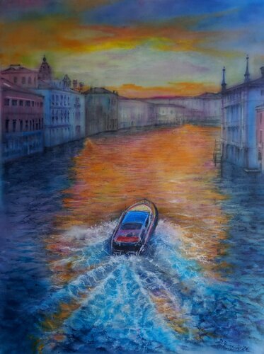 Sillage d'Or by Davide Rodoquino, Painting for Sale on Select