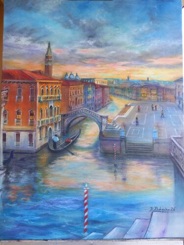 Un Crépuscule Réinventé" by Davide Rodoquino, Painting for Sale on Select