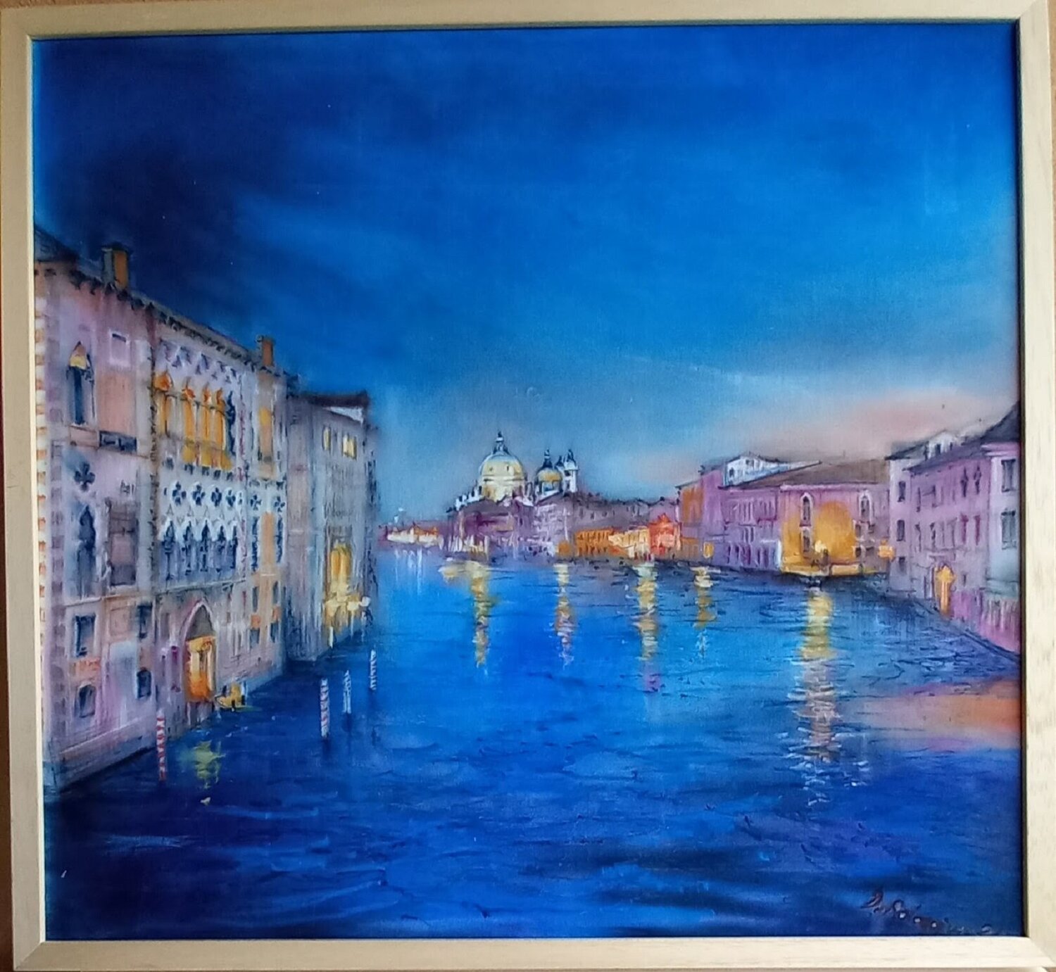 Luci della notte Davide Rodoquino Original painting for sale