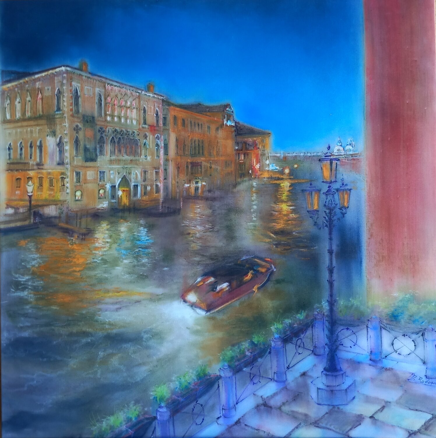 Magia della Laguna Davide Rodoquino Original painting for sale