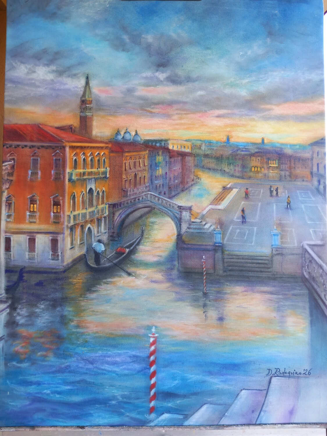 Un Crépuscule Réinventé" Davide Rodoquino Original painting for sale