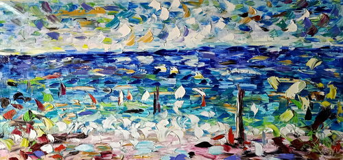 Blu Spuma by Antonino Puliafico, Painting for Sale on Select
