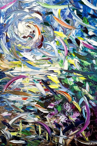 Vento tra i capelli by Antonino Puliafico, Painting for Sale on Select