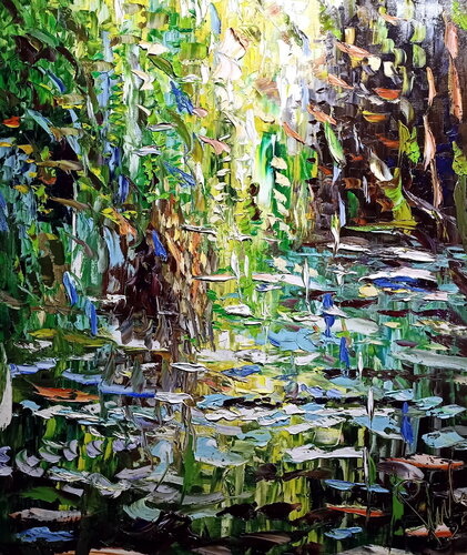 Silenzio tra lo stagno by Antonino Puliafico, Painting for Sale on Select