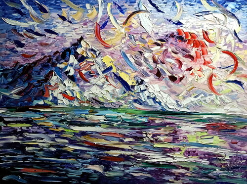 Primi rossi by Antonino Puliafico, Painting for Sale on Select