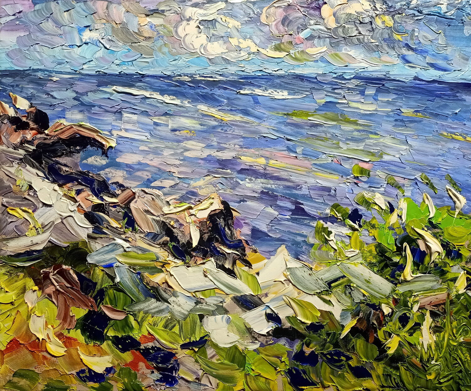 Ultimo scoglio Antonino Puliafico Original painting for sale