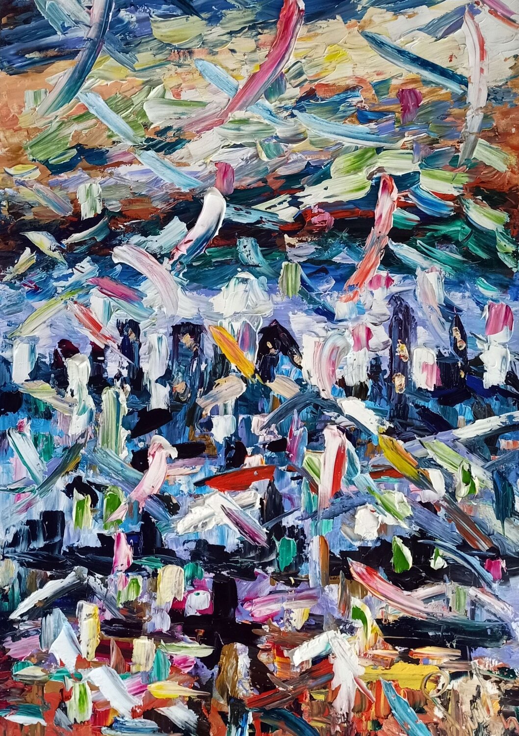 Abbaglio al Crepuscolo Antonino Puliafico Original painting for sale