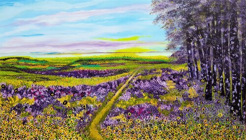 Purple daydream by Ans Duin, Painting for Sale on Select