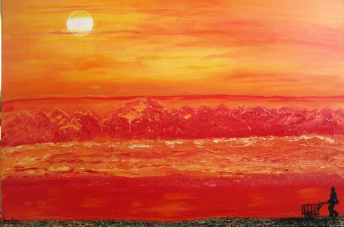 Under African skies by Ans Duin, Painting for Sale on Select