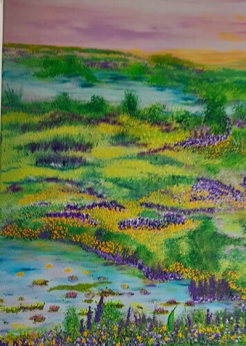 Garden of eternal spring. by Ans Duin, Painting for Sale on Select