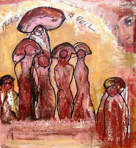Catwalk /Together we are one ! Lowered price ! by Ans Duin, Painting for Sale on Select