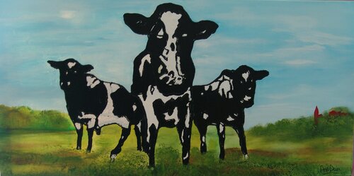 Happy trio . Sale ! by Ans Duin, Painting for Sale on Select