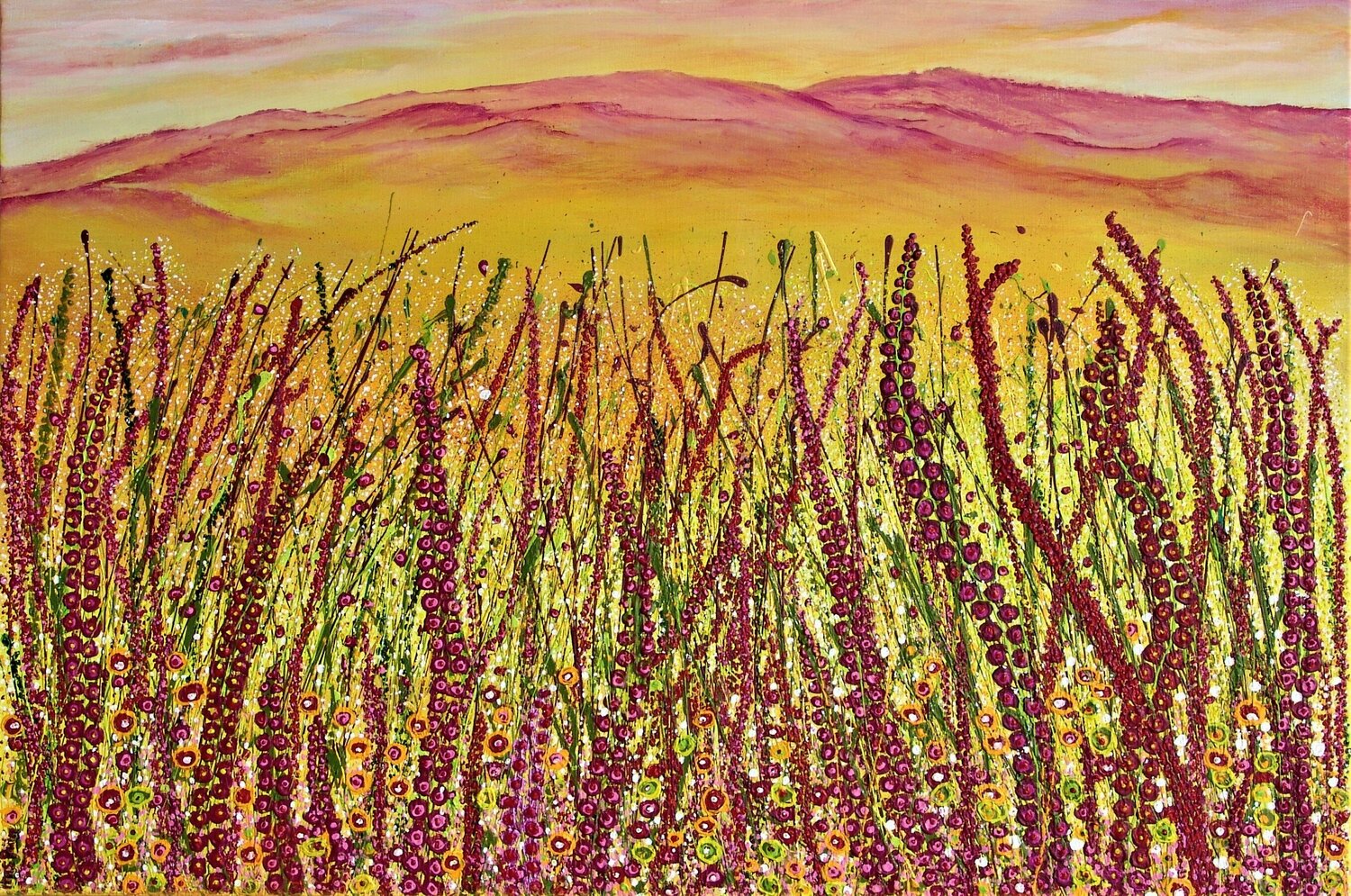 Faith moves mountains. Ans Duin Original painting for sale