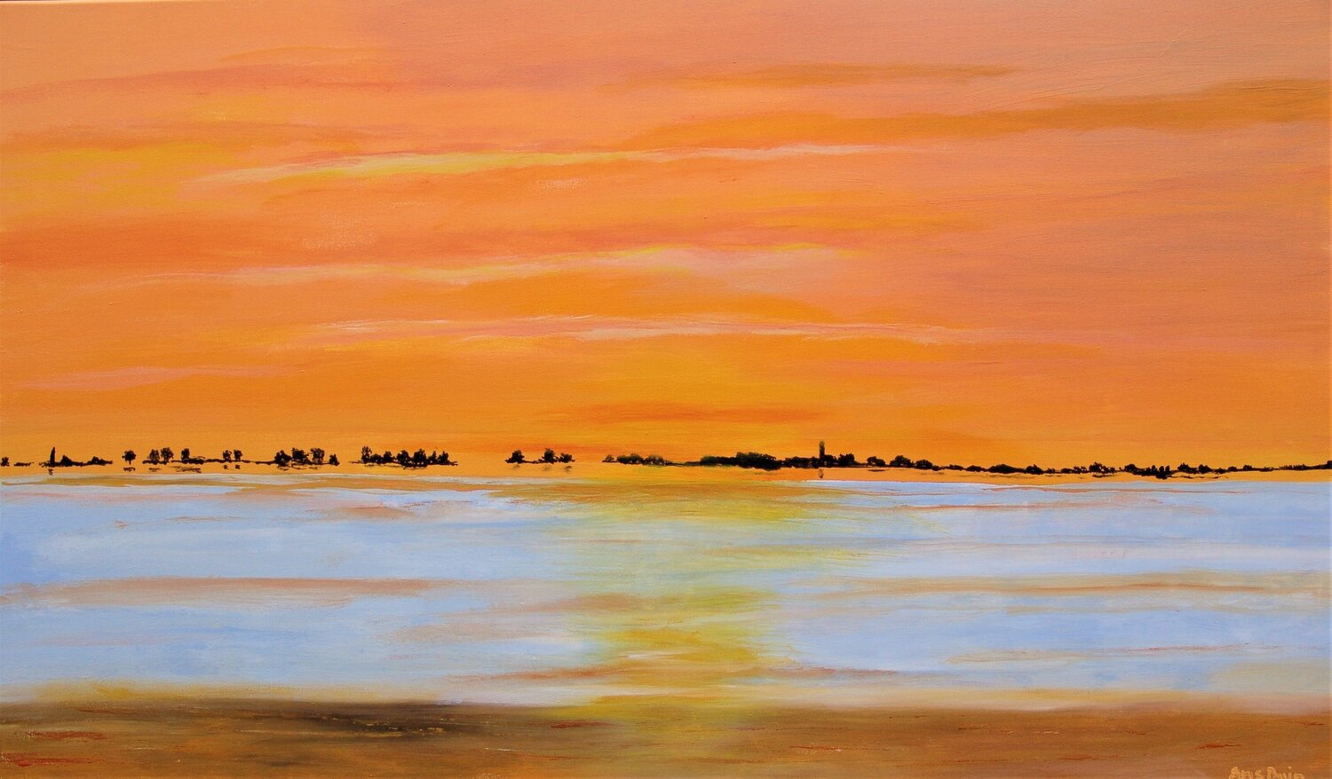 Reflection ..... Ans Duin Original painting for sale