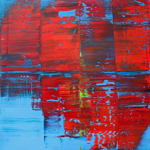 There is blood everywhere I look [Abstract N°2801] by Koen Lybaert, Painting for Sale on Select