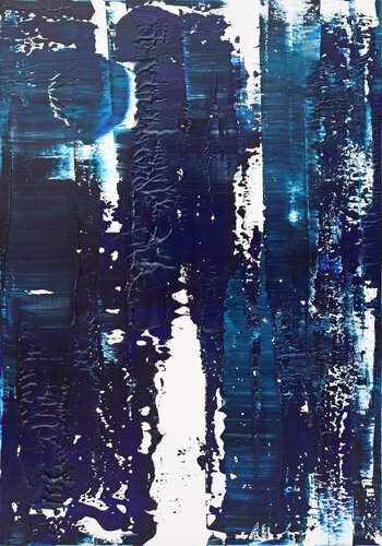 Almost blue II [Abstract N°2862] by Koen Lybaert, Painting for Sale on Select