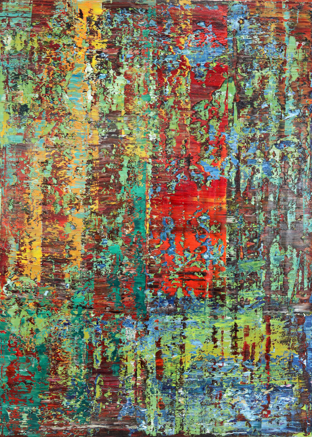 Sonian Forest, Brussels [Abstract N°2711] Koen Lybaert Original painting for sale