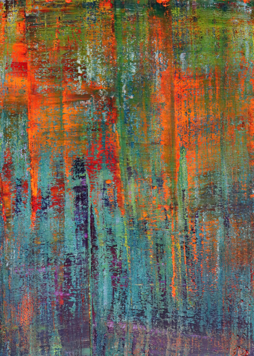 Salton Sea [Abstract N°2740] Koen Lybaert Original painting for sale