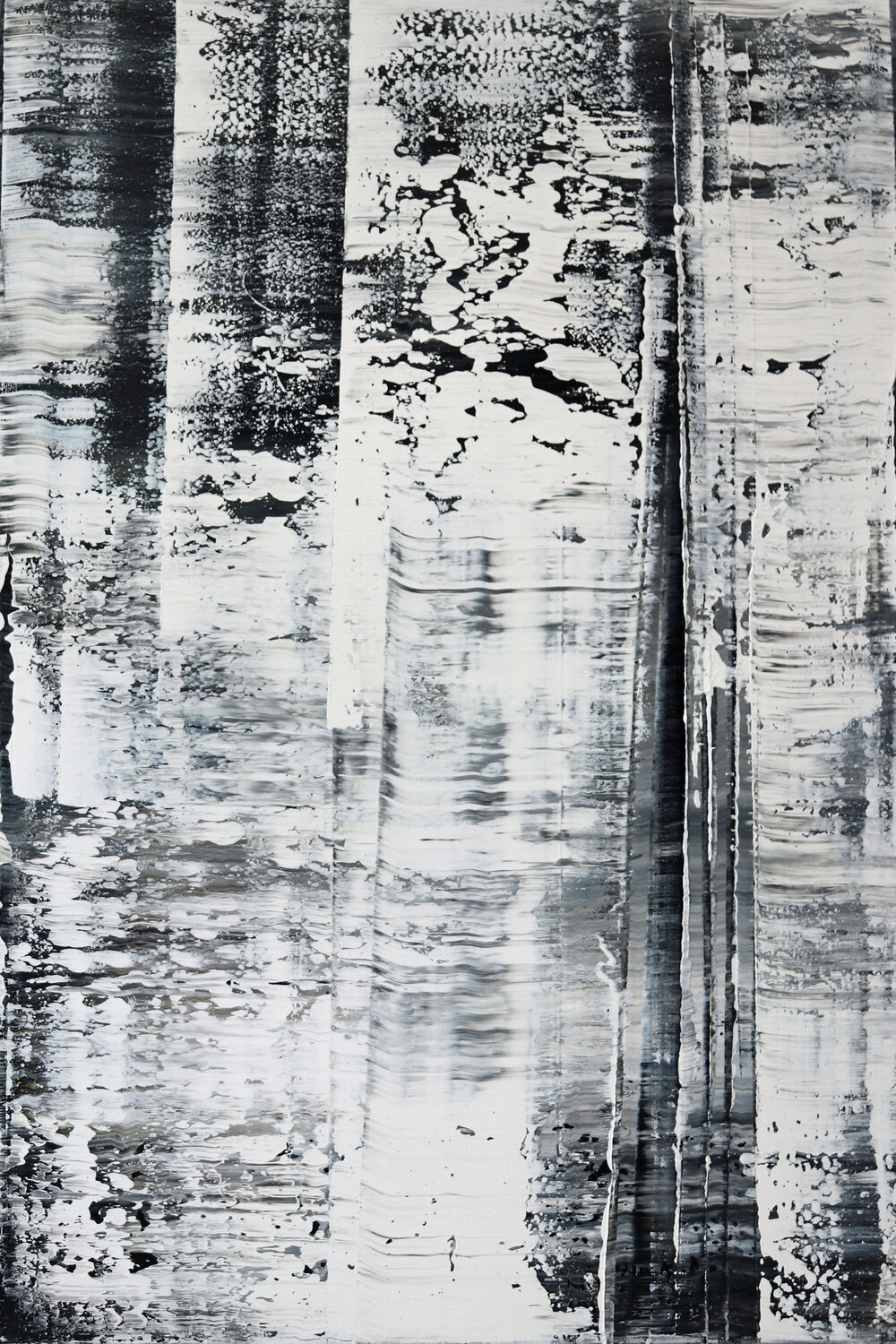 Snowstorm III [Abstract N°2823] Koen Lybaert Original painting for sale