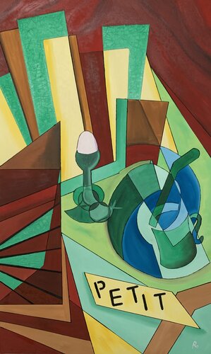 PETIT DEJEUNER - “Mattino Dorato” by Roberto Re, Painting for Sale on Select