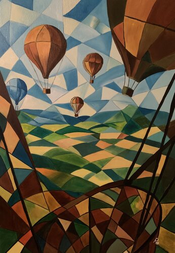 NEL BLU by Roberto Re, Painting for Sale on Select