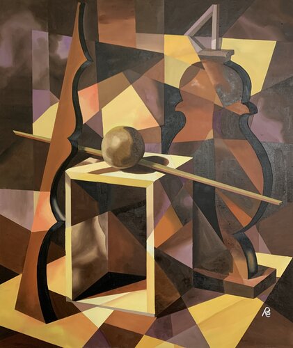 MORANDI 7 (il peso del vuoto) frontale by Roberto Re, Painting for Sale on Select