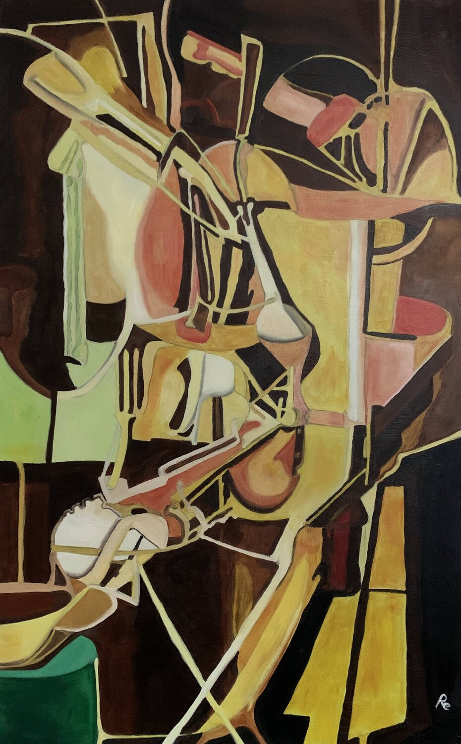 ALAMBICCHI - “Alchimia in Movimento” Roberto Re Original painting for sale