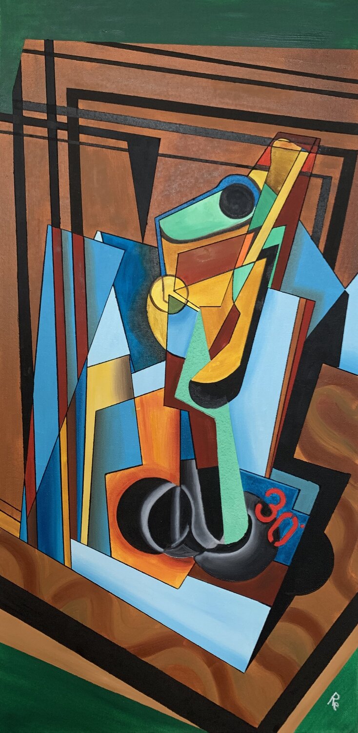 COCKTAIL – “Brindisi di Colori” Roberto Re Original painting for sale