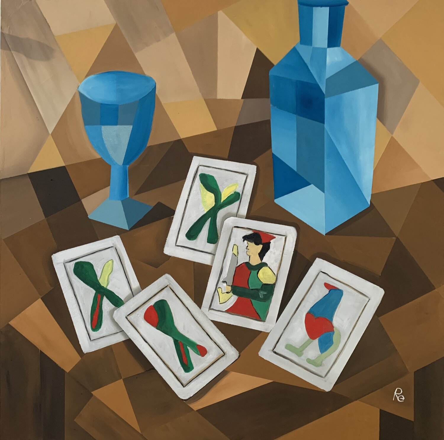 BRISCOLA! Roberto Re Original painting for sale