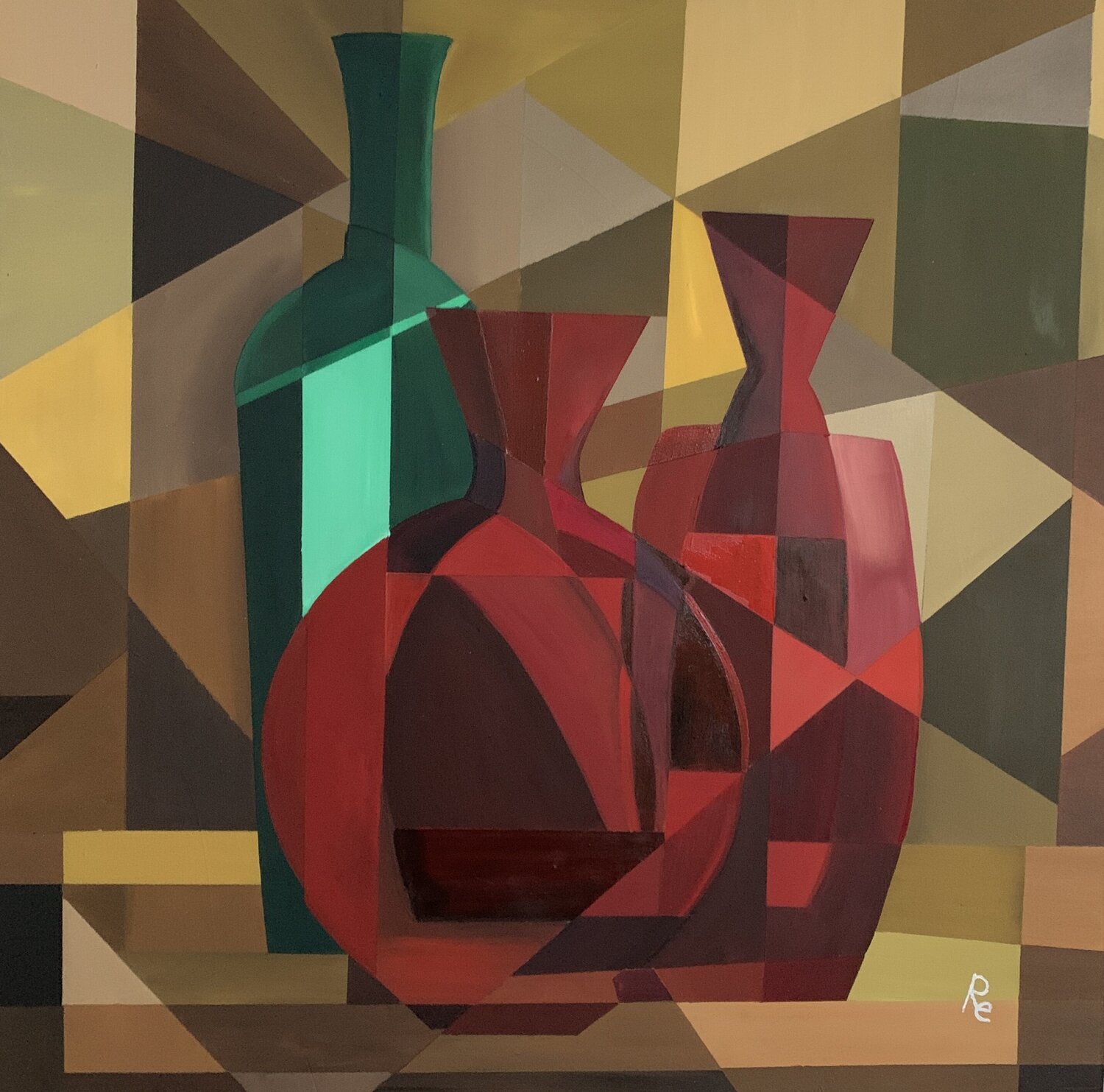 MORANDI 2 (SOVRAPPOSTI) Roberto Re Original painting for sale