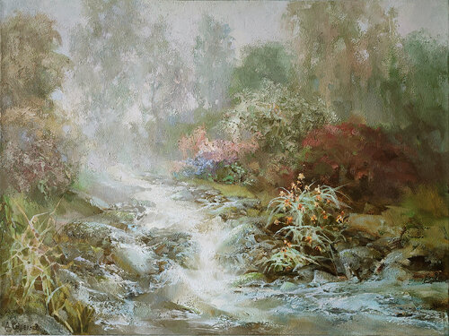 WATER and STONES. Opus 4. von Dimitri Strelkov, Malerei kaufen auf Select