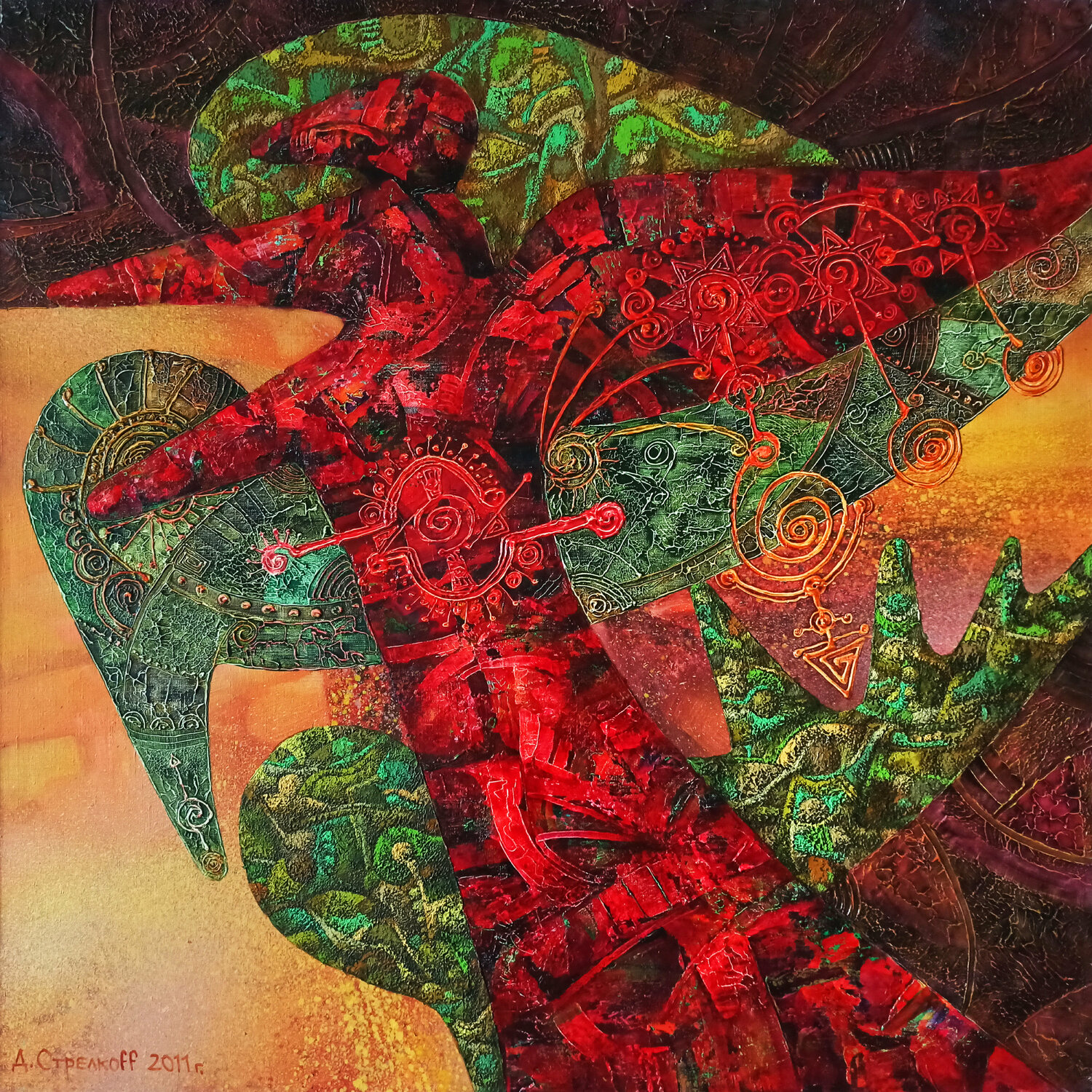 SINFUL ANGEL Dimitri Strelkov Original painting for sale