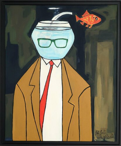 AUTOPORTRAIT by Richard Boigeol, Painting for Sale on Select
