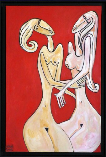 NU II by Richard Boigeol, Painting for Sale on Select