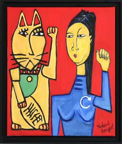 MANEKI-NEKO by Richard Boigeol, Painting for Sale on Select