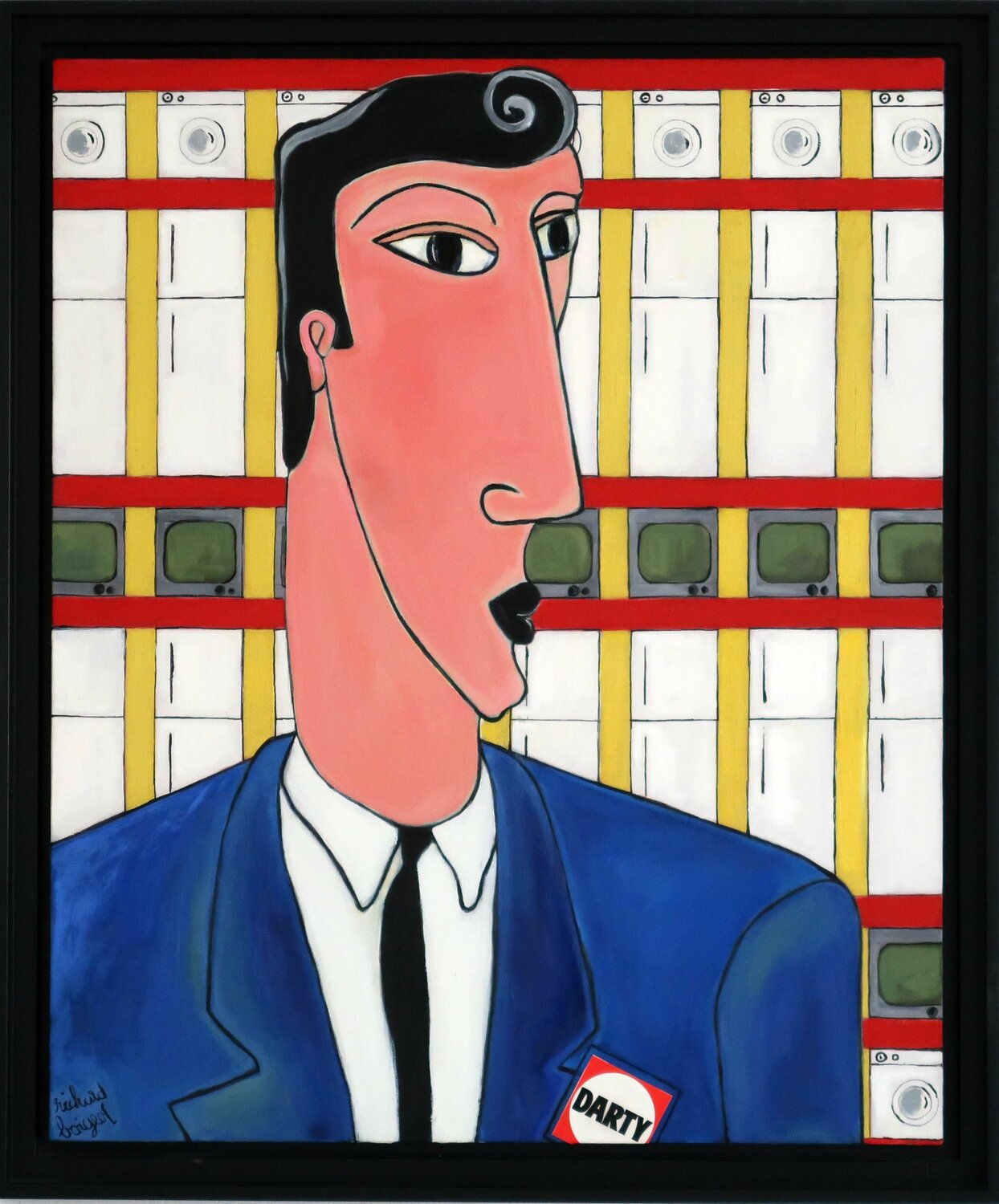 Mr DARTY Richard Boigeol Original painting for sale