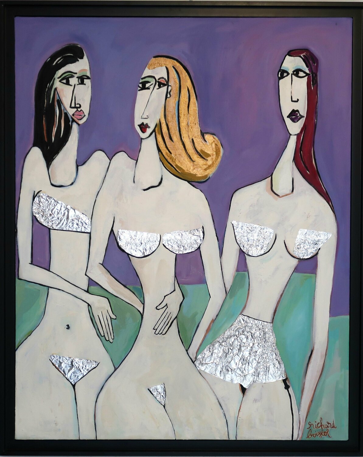 DESSOUS CHICS Richard Boigeol Original painting for sale