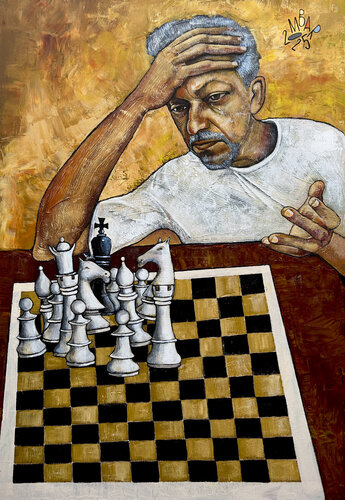 What the fuck? by Mikhail Baranovskiy, Painting for Sale on Select