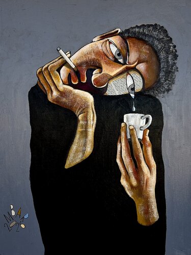 Coffee without sugar by Mikhail Baranovskiy, Painting for Sale on Select