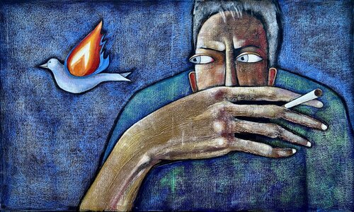 Missed Connection by Mikhail Baranovskiy, Painting for Sale on Select