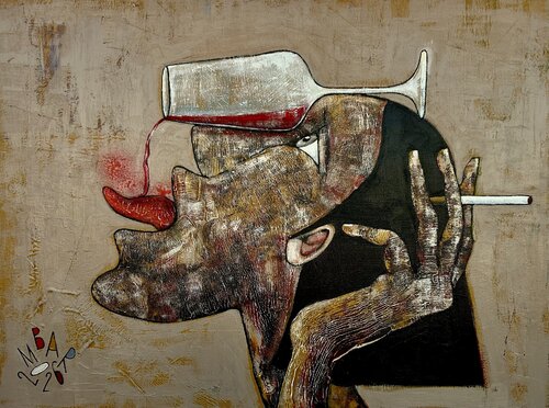 Wine Not? by Mikhail Baranovskiy, Painting for Sale on Select