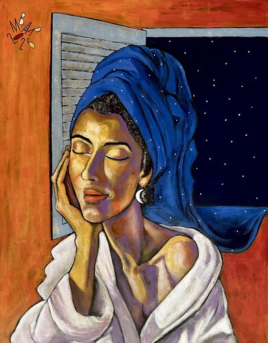 Night Becomes Her by Mikhail Baranovskiy, Painting for Sale on Select