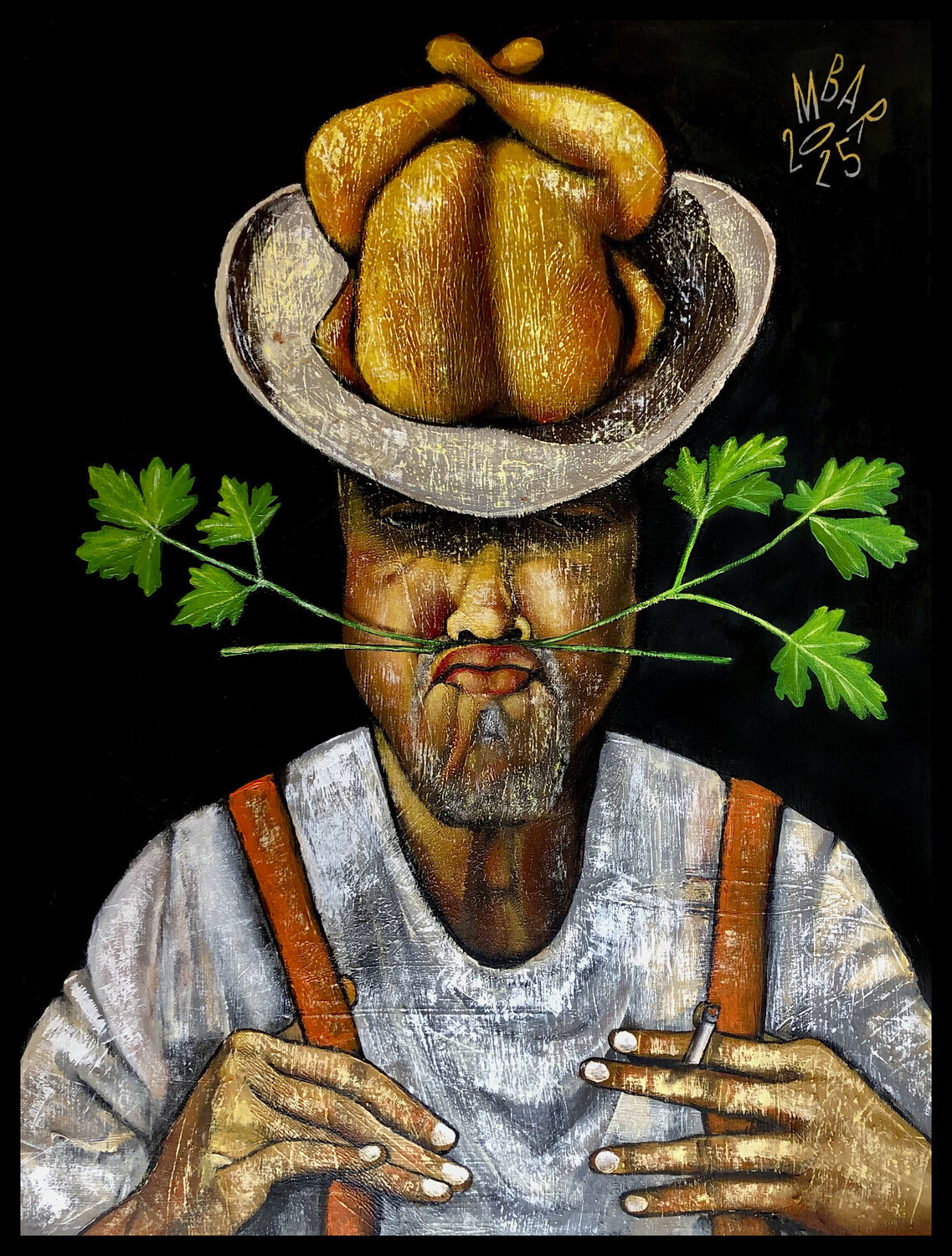 Parsley person Mikhail Baranovskiy Original painting for sale