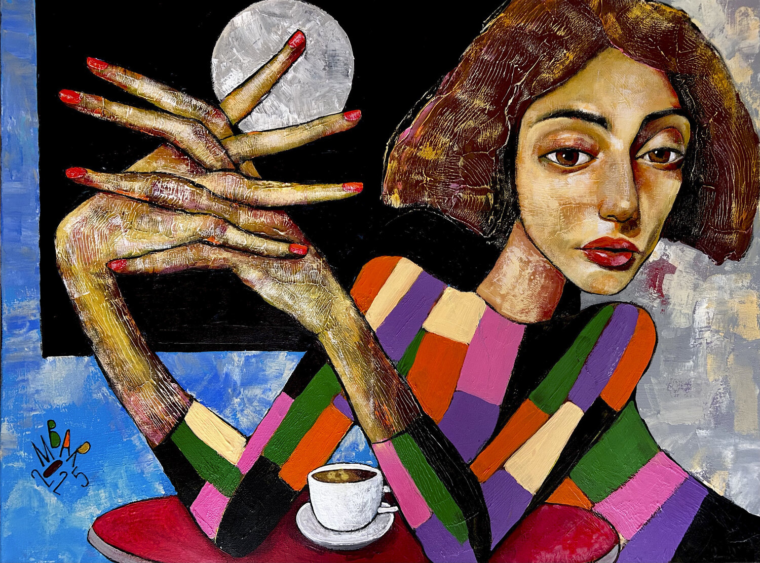 Evening coffee Mikhail Baranovskiy Original painting for sale