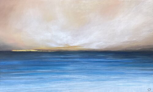 Reflets d'or 12 by Claire Jombart, Painting for Sale on Select