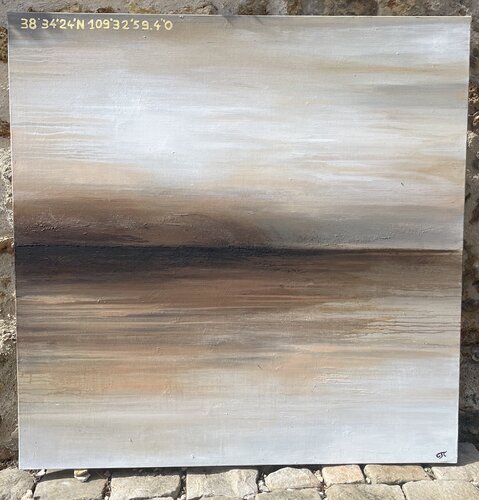 Somewhere 38°32 by Claire Jombart, Painting for Sale on Select