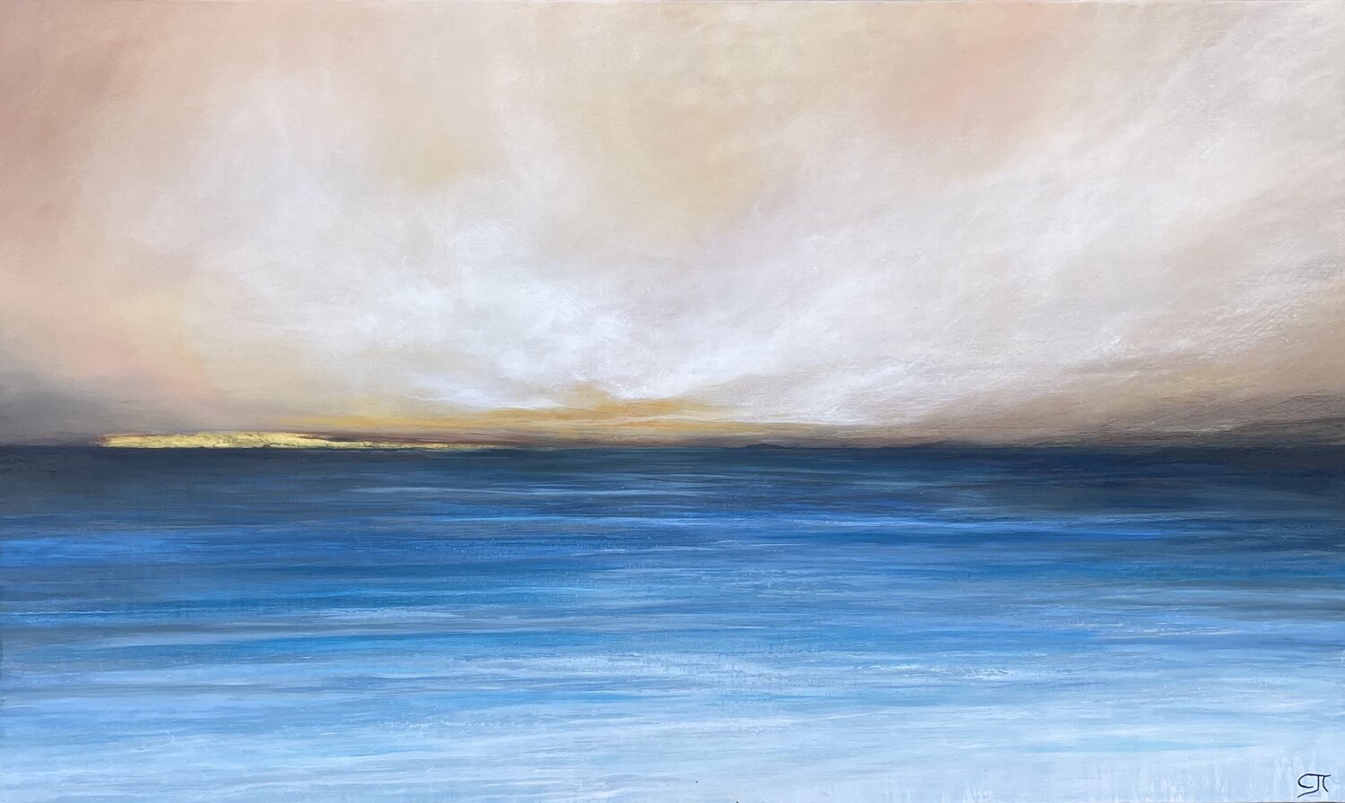 Reflets d'or 12 Claire Jombart Original painting for sale