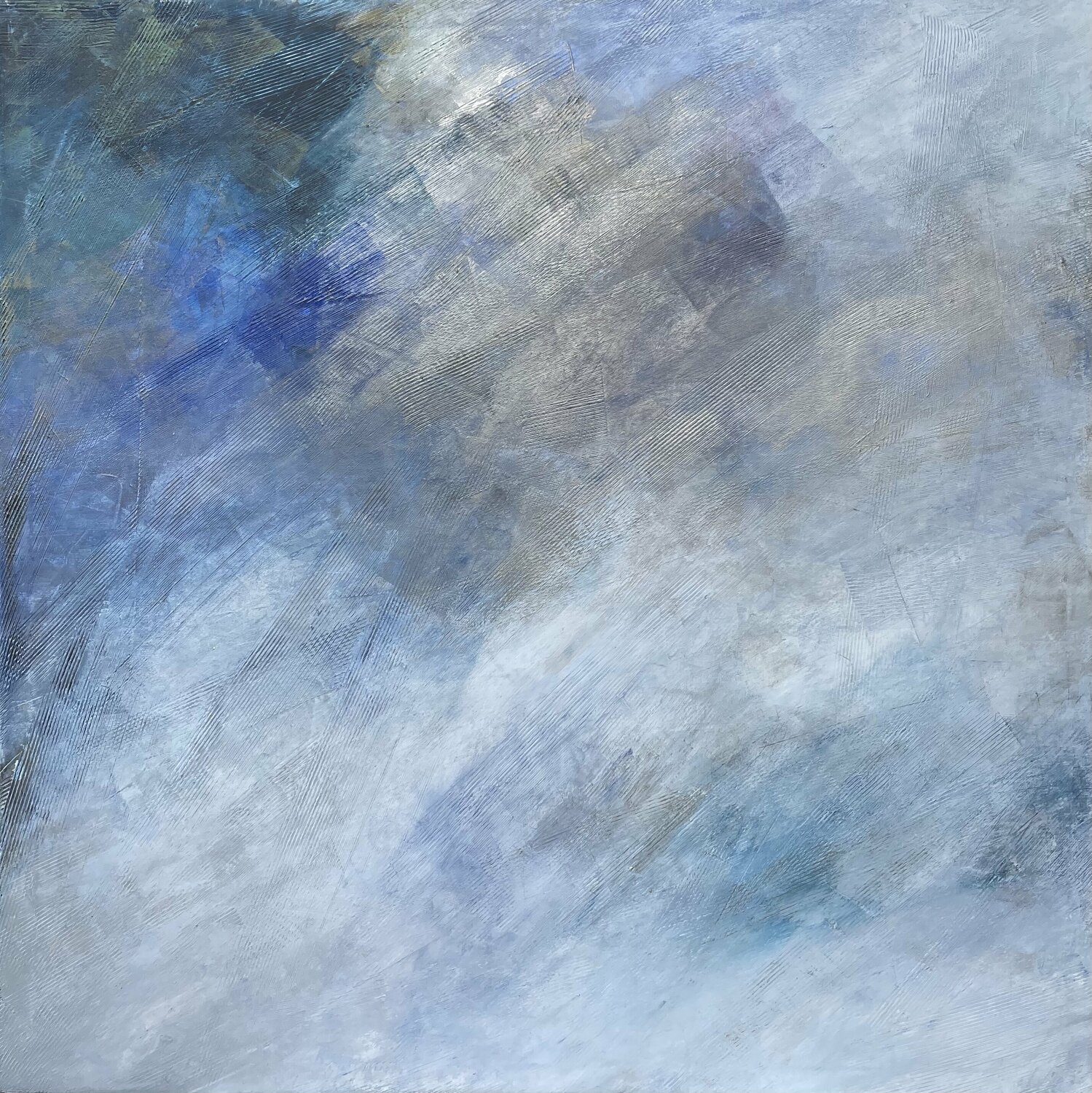 Reflejo en azul Sara Sepúlveda Original painting for sale