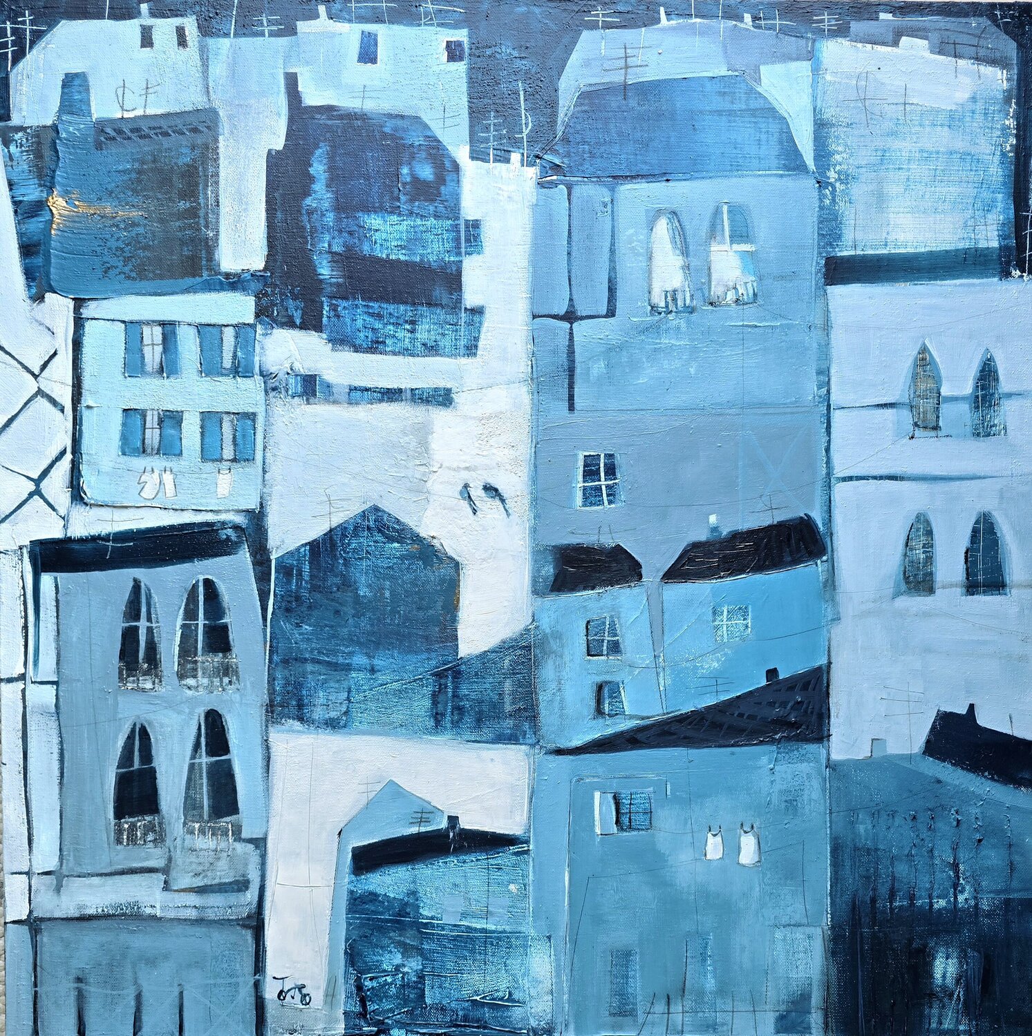 Abendstimmung Conny Niehoff Original painting for sale